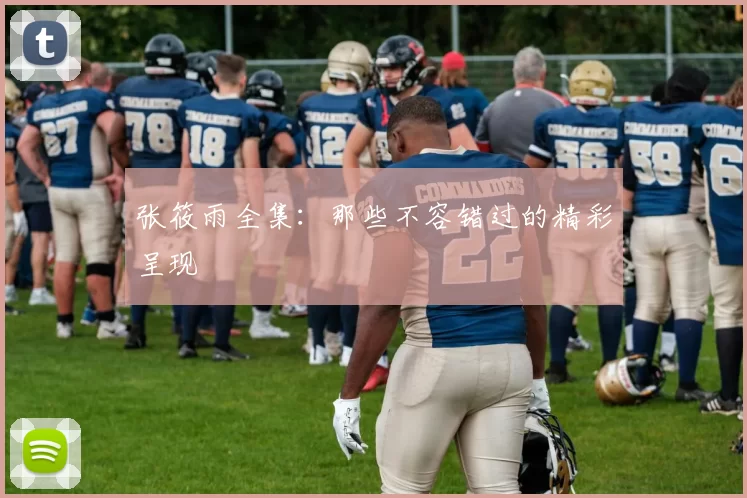 张筱雨全集：那些不容错过的精彩呈现